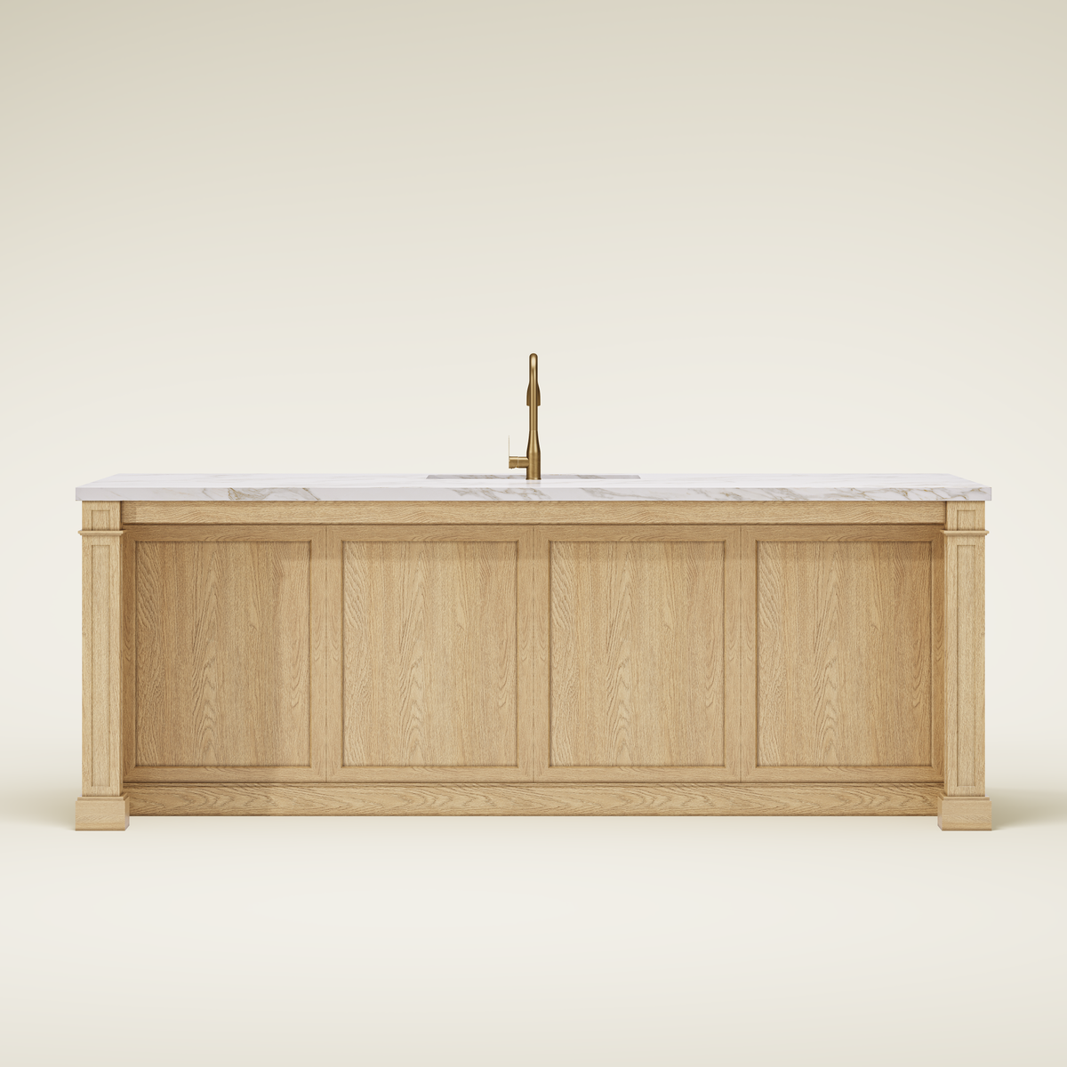 Custom Stone Kitchen Island