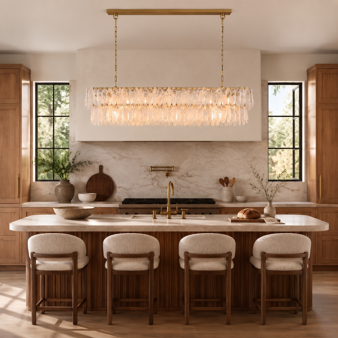 Verna Linear Chandelier 56" L