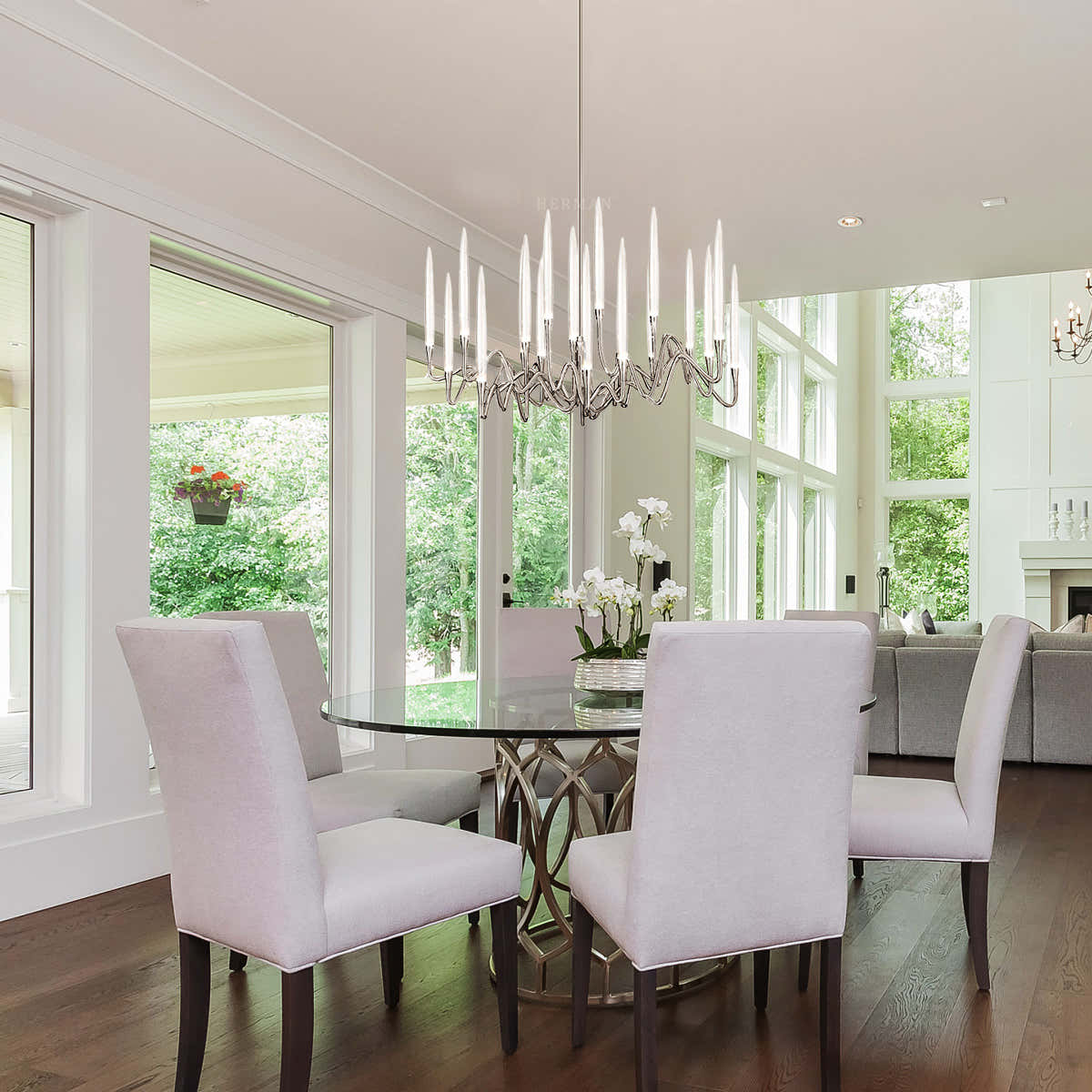 Pezzo Crystal Round Chandelier D33'' 47''  55''