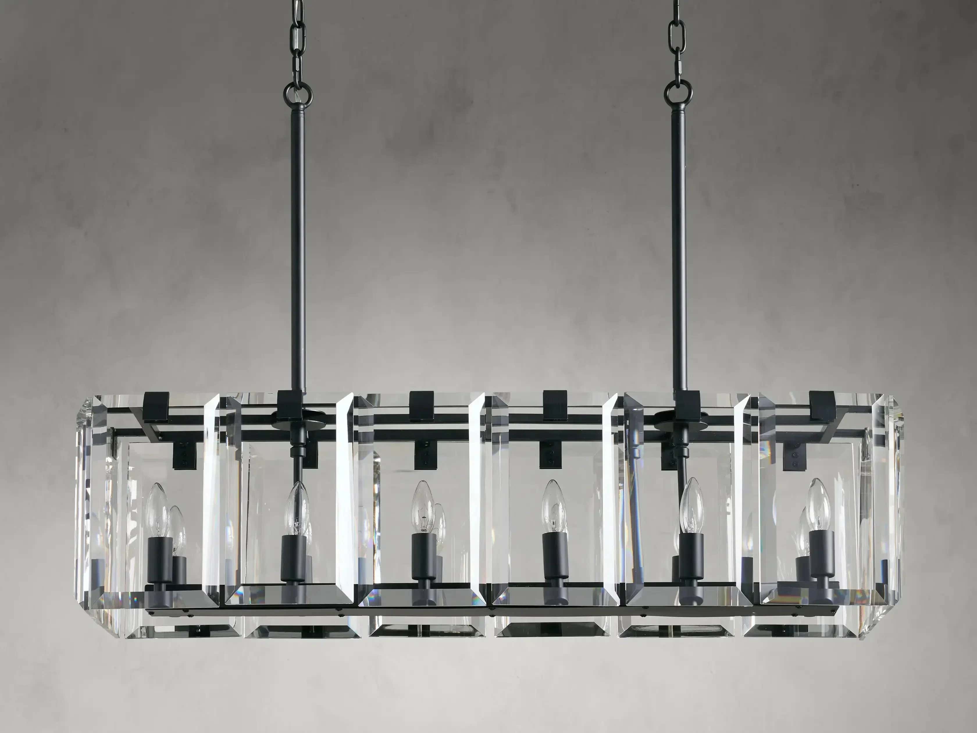 Amaya Rectangular Chandelier 40" 53"
