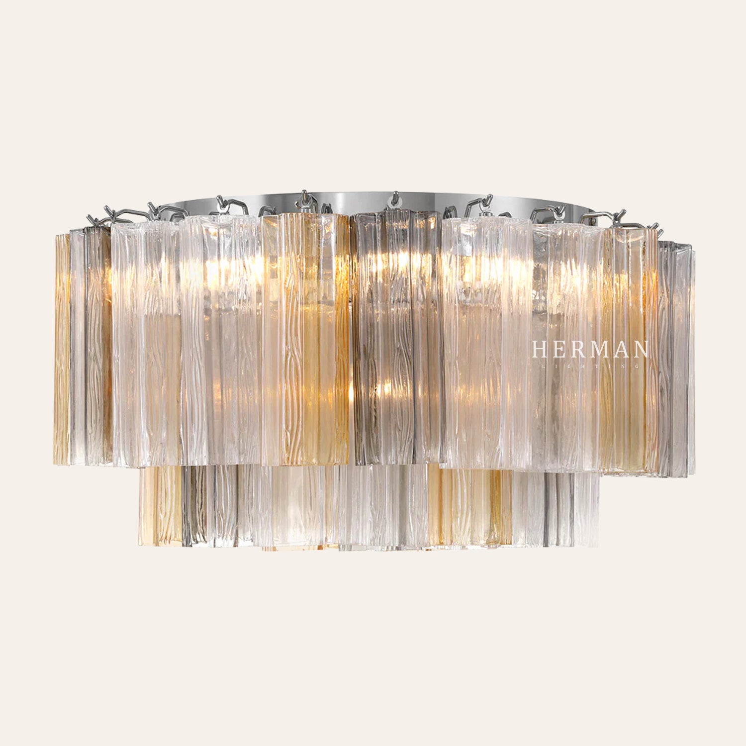 Addis Murano Glass Flushmount 22"/32"