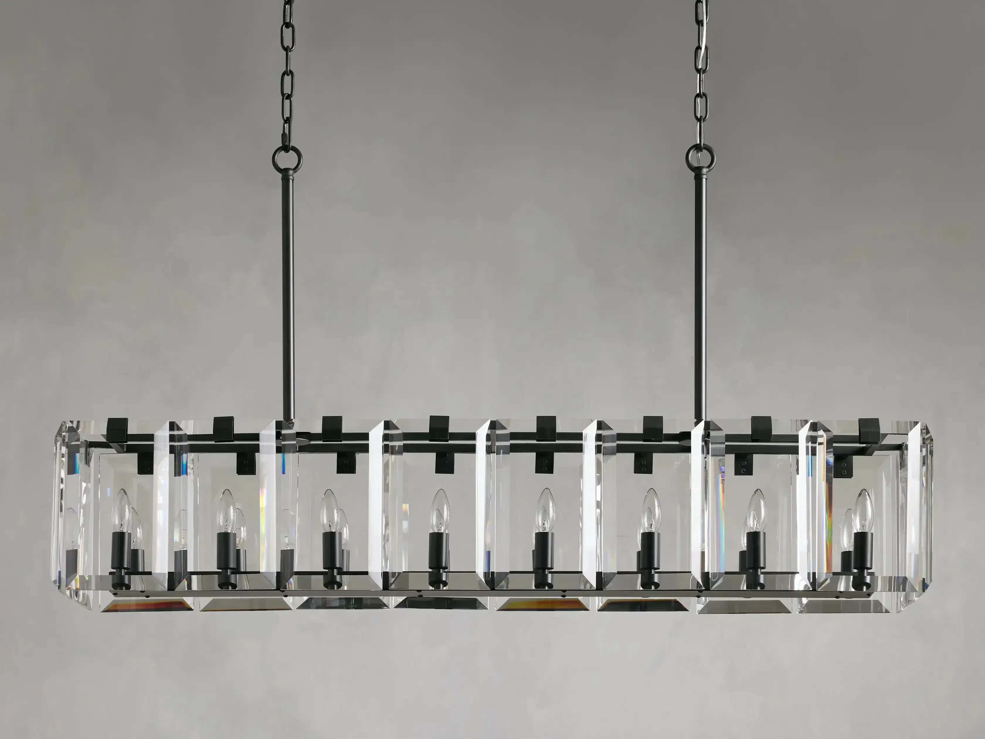 Amaya Rectangular Chandelier 40" 53"