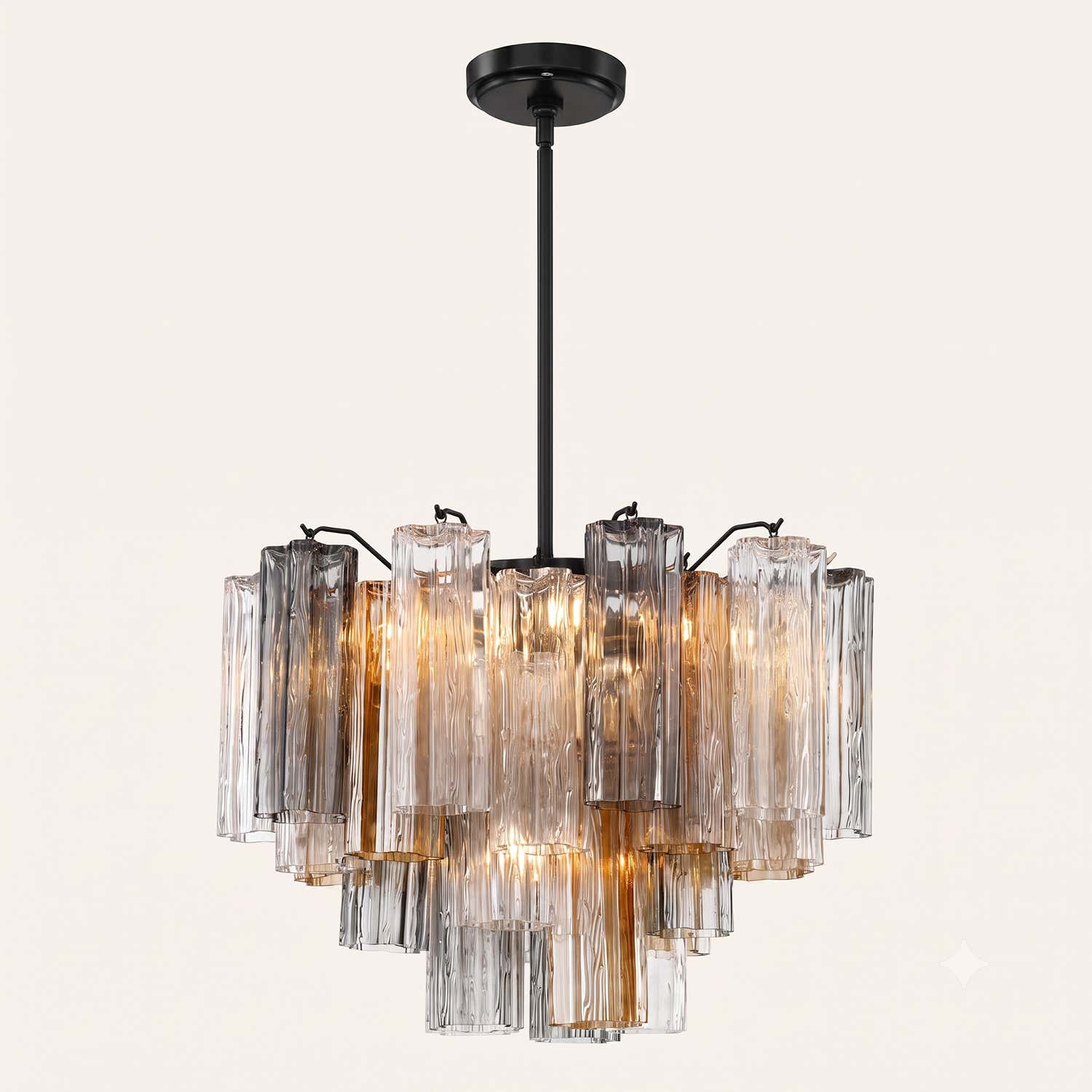 Addis Murano Glass Chandelier 17.8" 19.8" 22" 26.8" 32''D