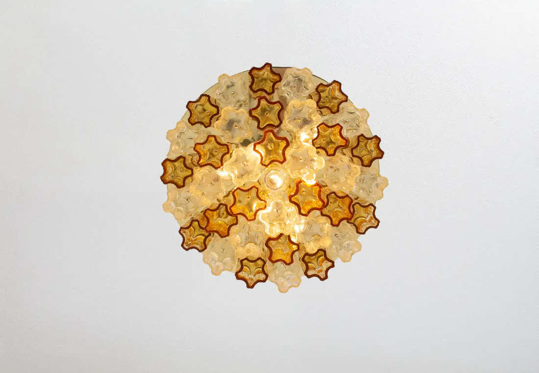 1 of 3 Tronchi Murano Glass Flush mount light