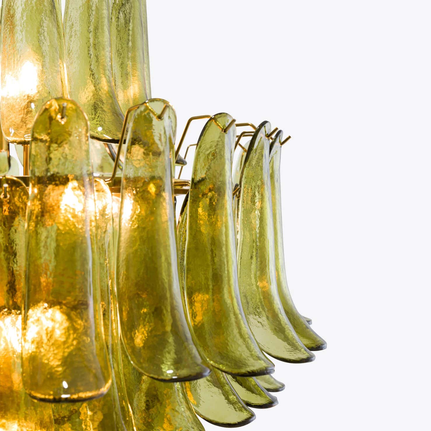 Green Petalo Murano Chandelier