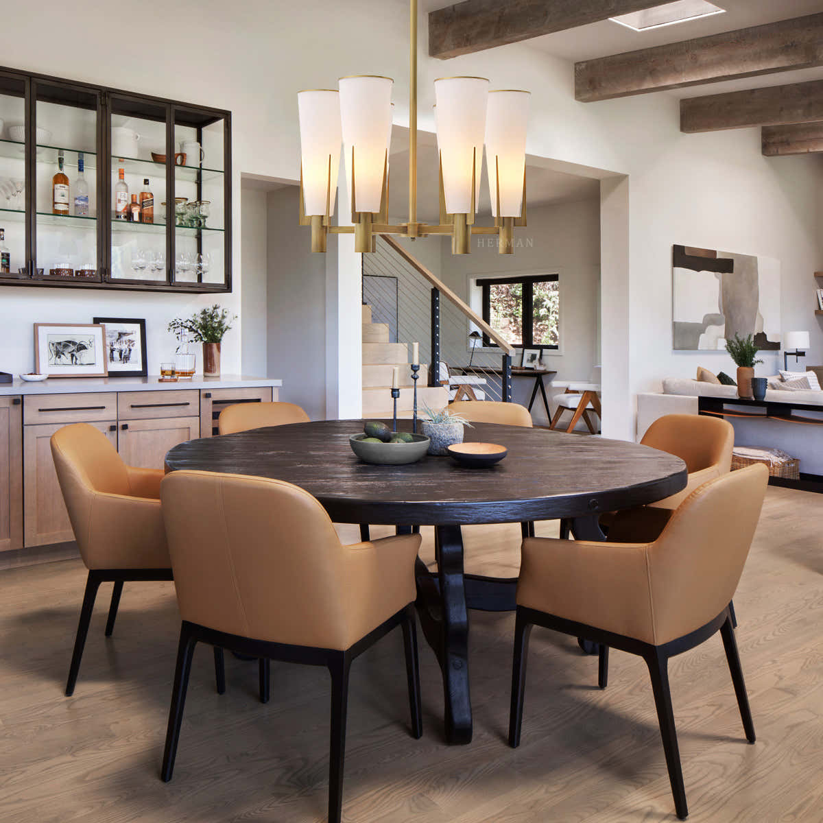 Dino Modern Brass Chandelier