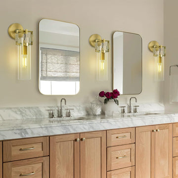 ‎PIOUTNF Modern Brass Wall Sconces