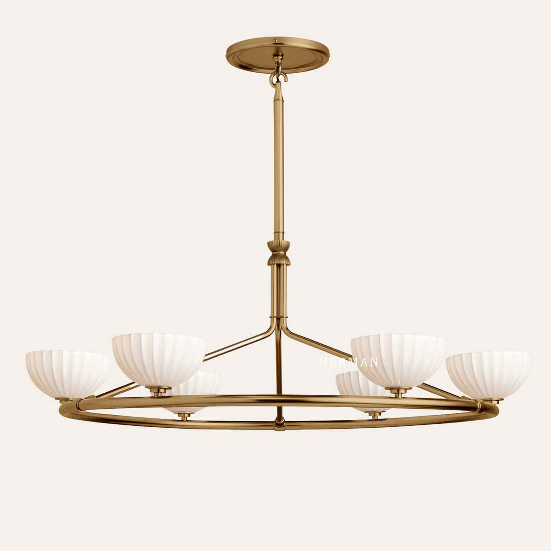 Enzo 48" Glass Round Chandelier