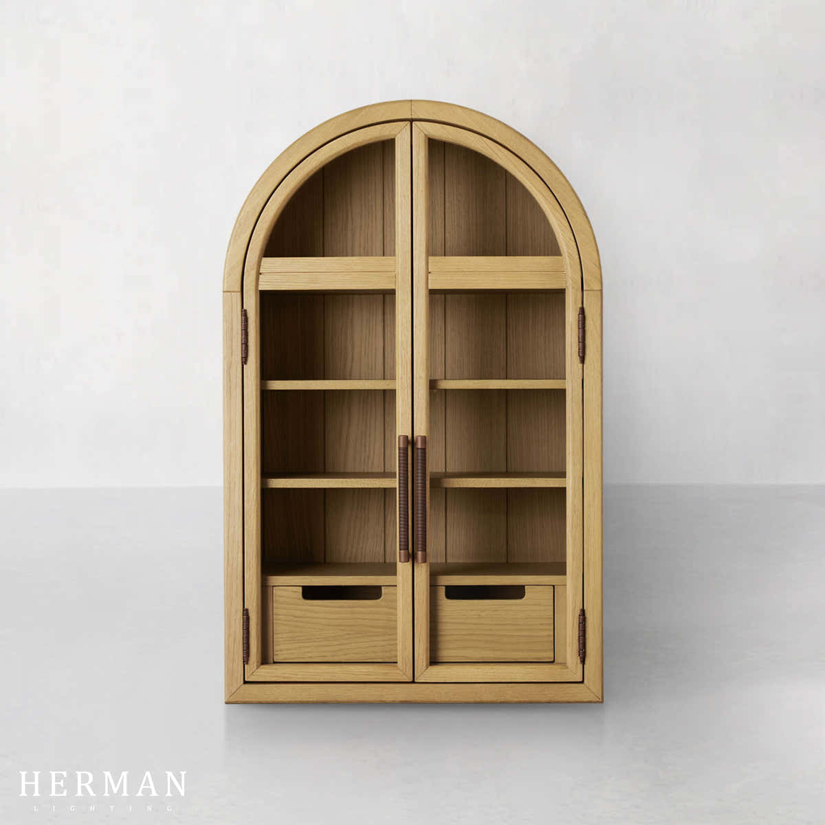 Hattie Wall Mounted Cabinet in Oak 24"W
