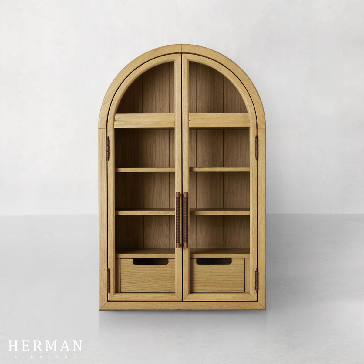 Hattie Wall Mounted Cabinet in Oak 24"W