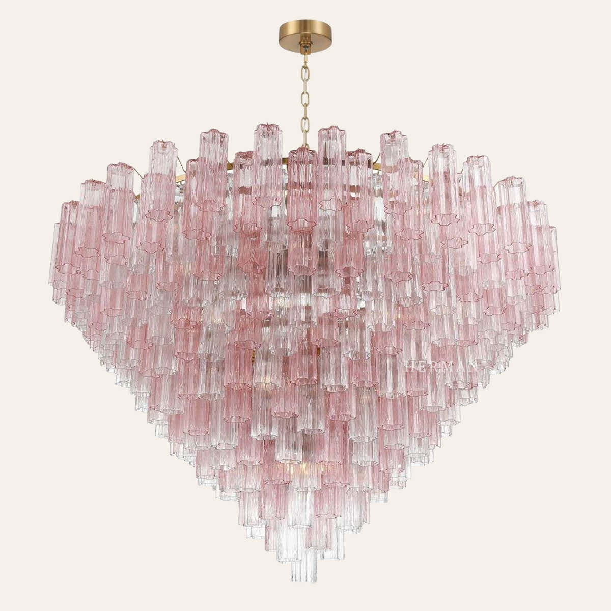 Addis Murano Glass 40 Light Chandelier 62" W