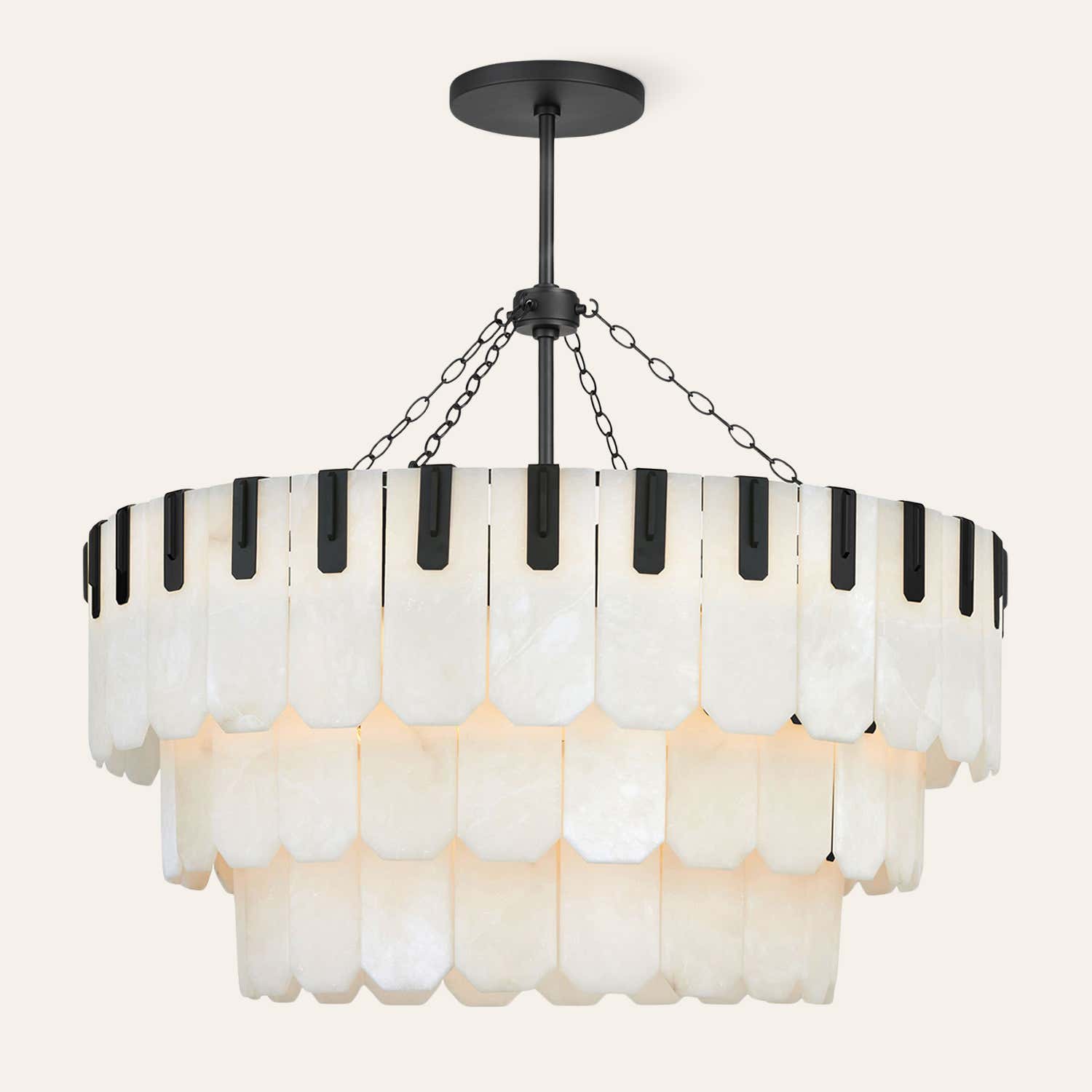 Nadia Alabaster Chandelier 30" 41"