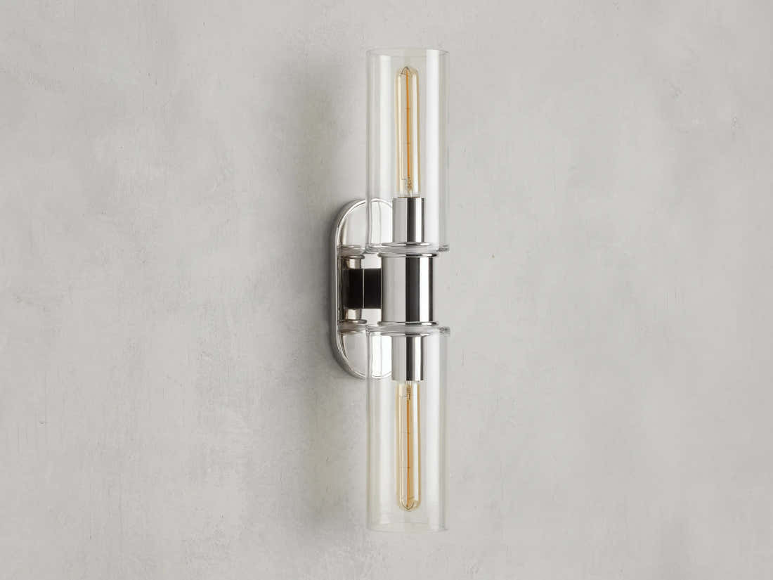 Harrlin Double Sconce in Clear
