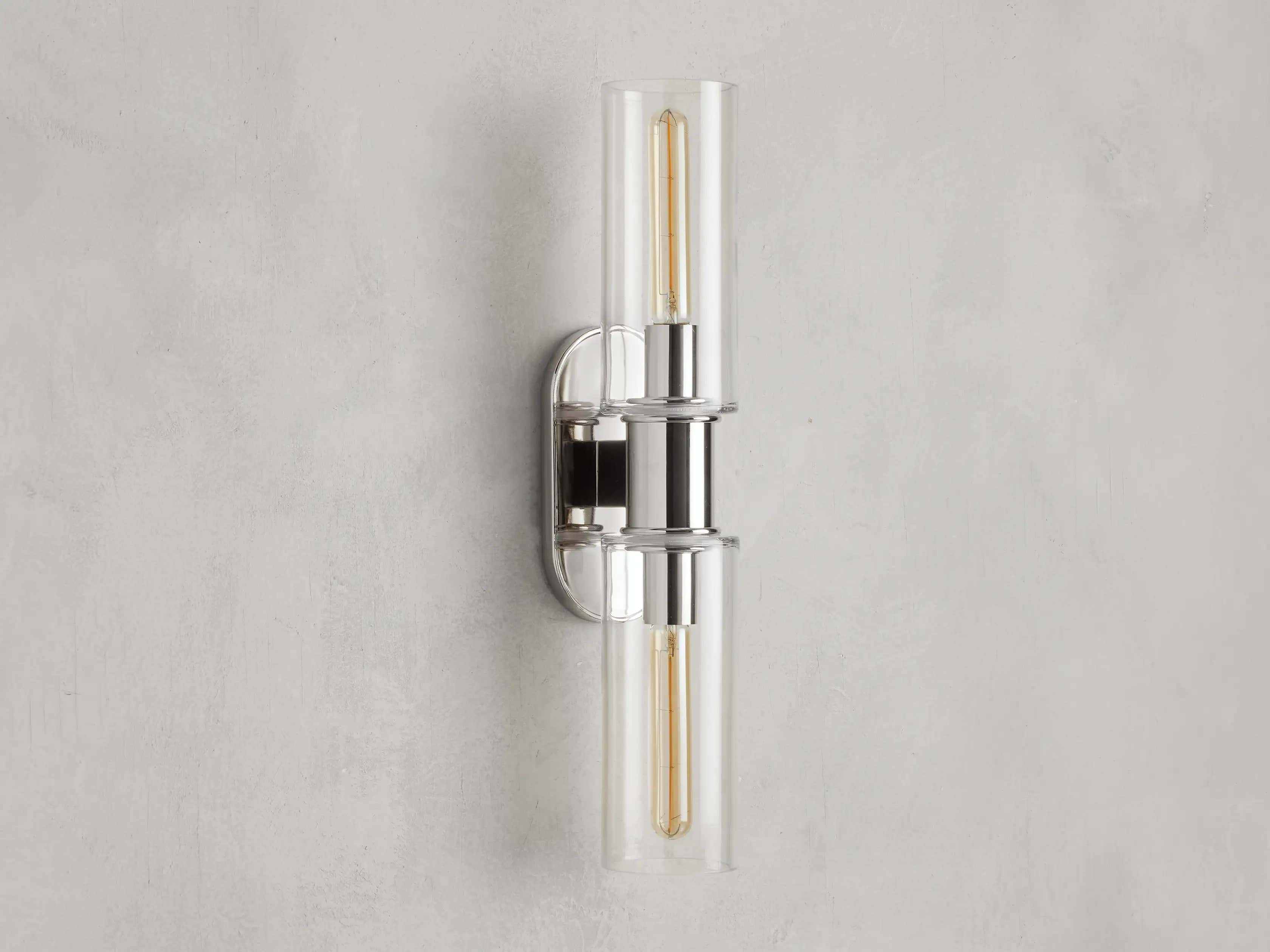 Harrlin Double Sconce in Clear