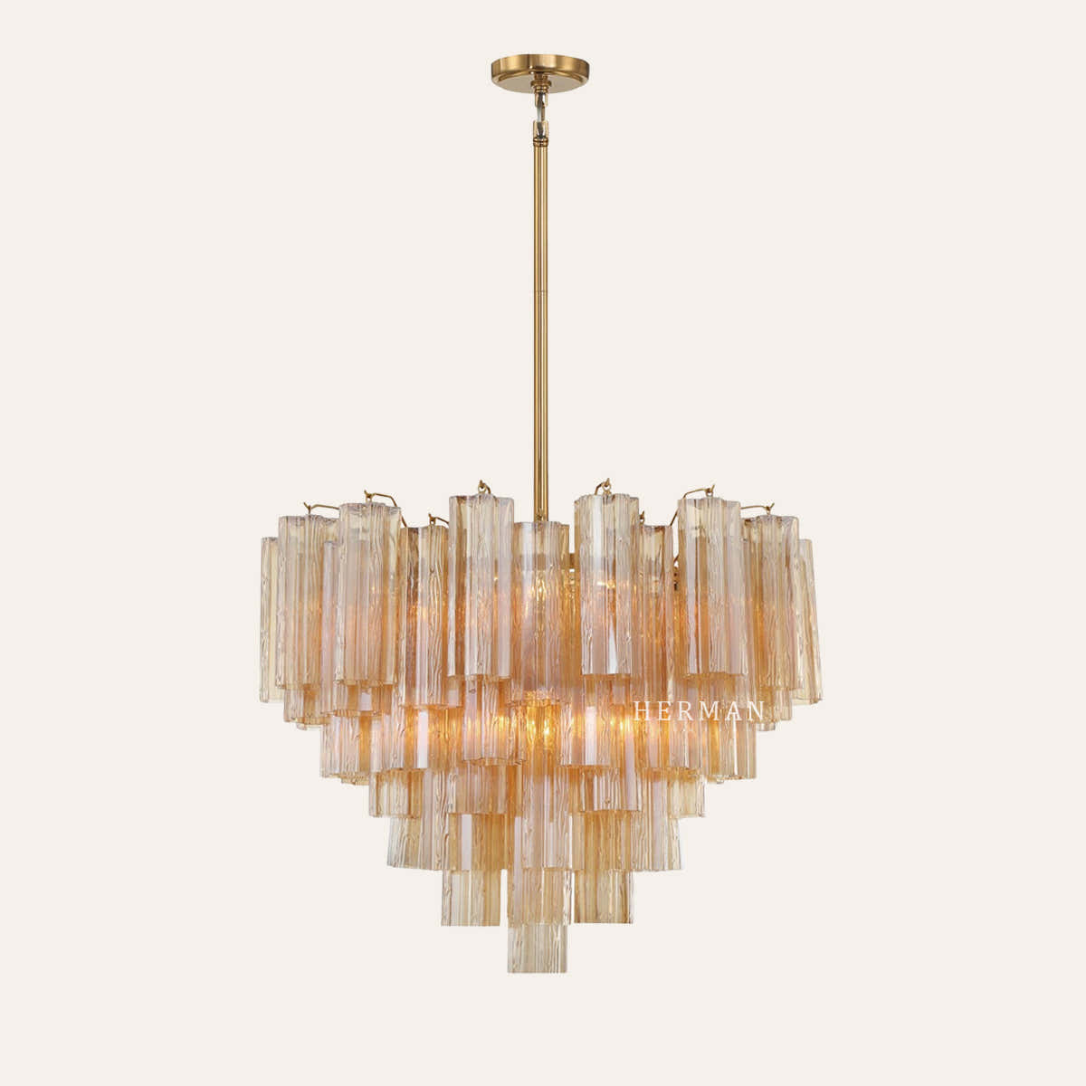Addis Murano Glass Chandelier 17.8" 19.8" 22" 26.8" 32''D