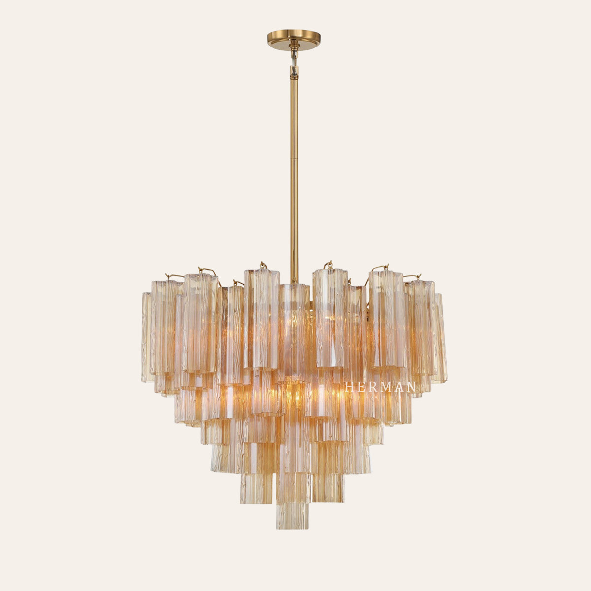 Addis Murano Glass Chandelier 17.8" 19.8" 22" 26.8" 32''D