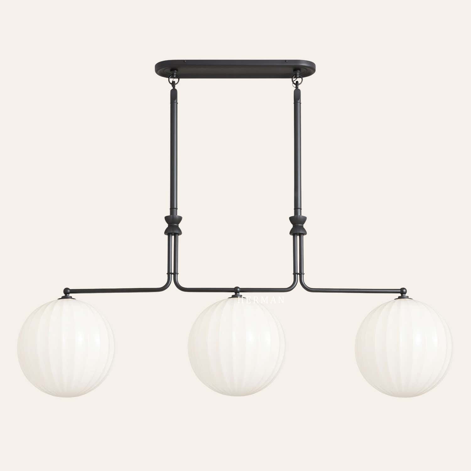 Enzo 60" 3-Light Linear Chandelier