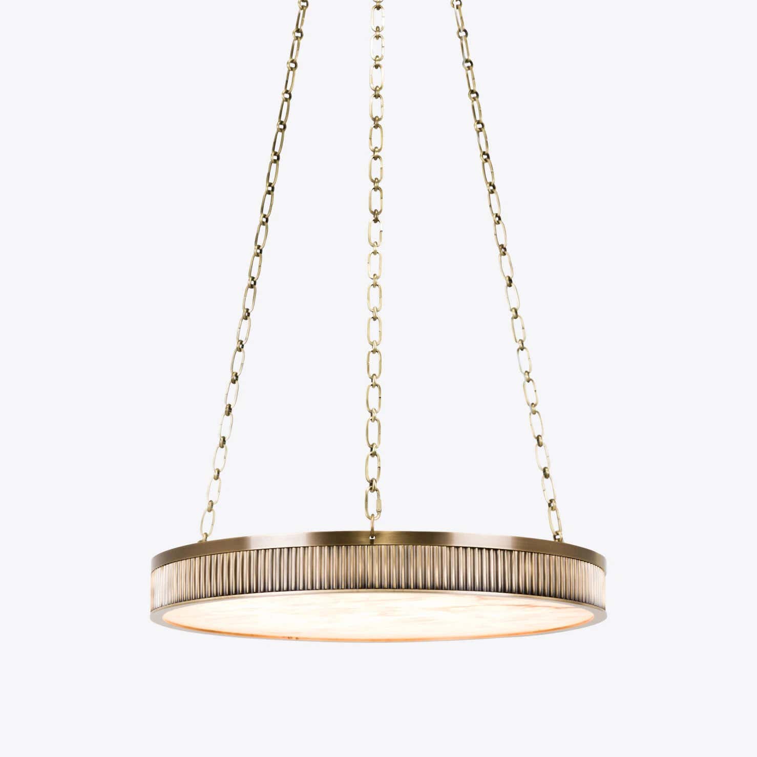 Chaplin Alabaster Plafonnier Chandelier