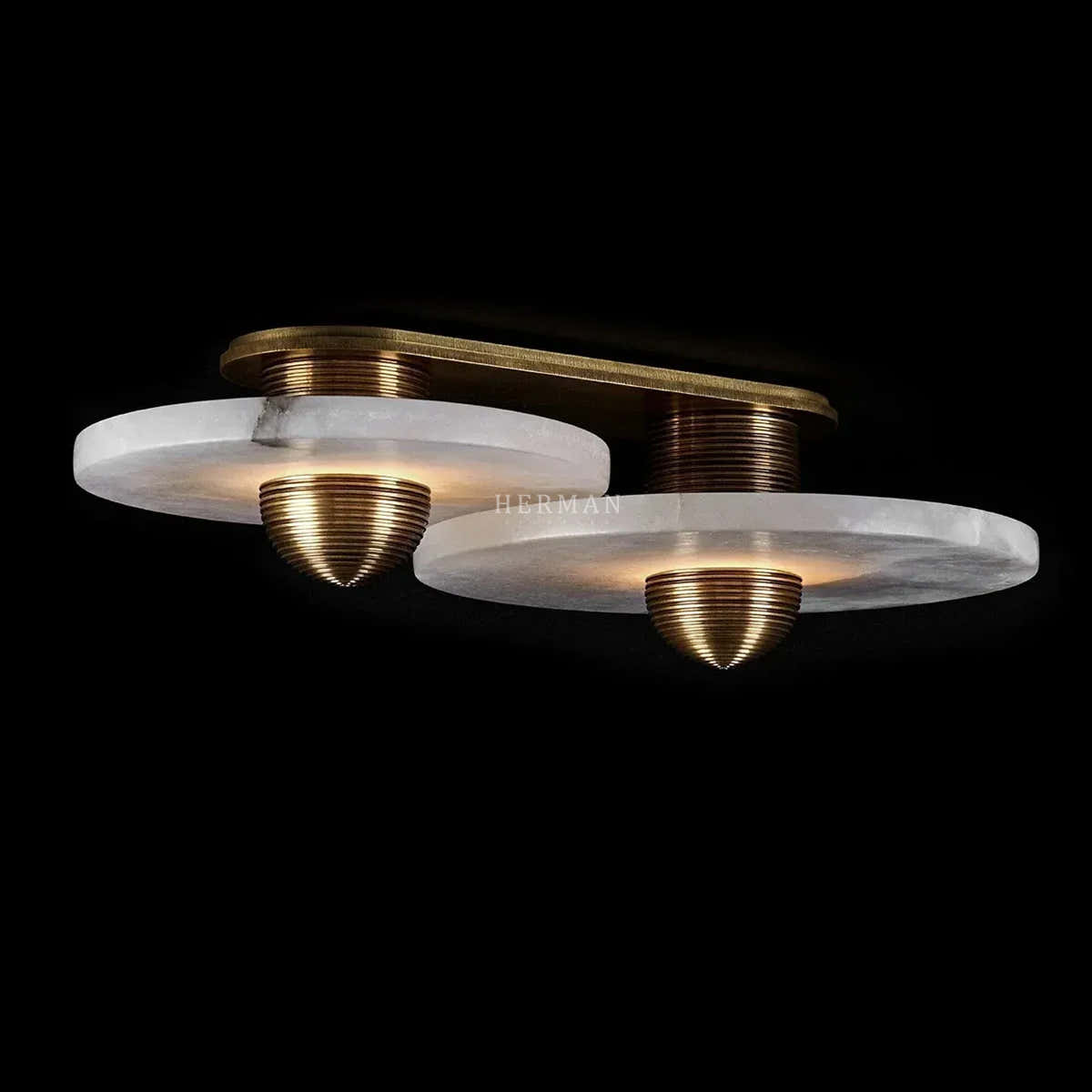 Median Alabaster Flush mount - 2 Surface