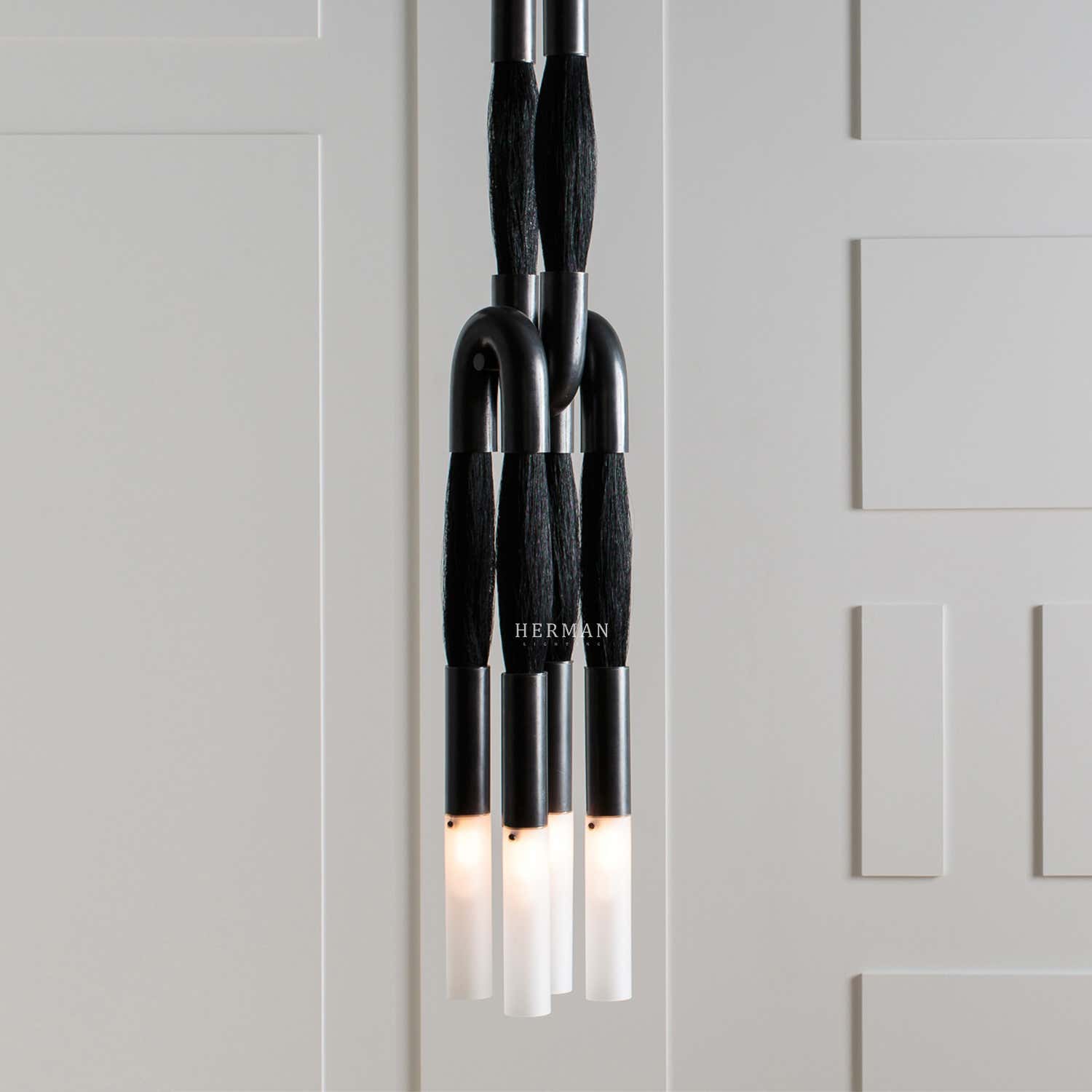 Heritage Horsehair 4-Light Pendant