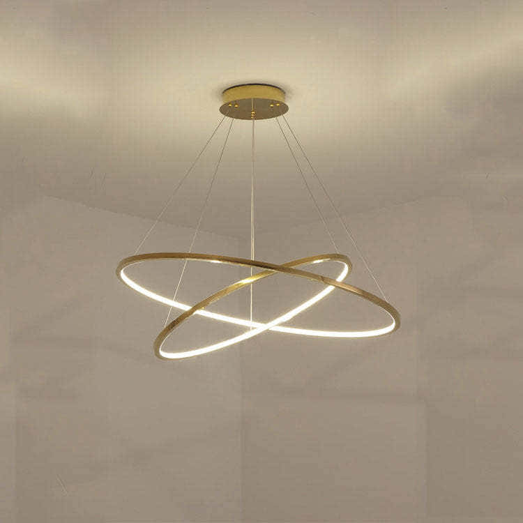 Custome Color Modern Bronze Multi Rings Chandelier