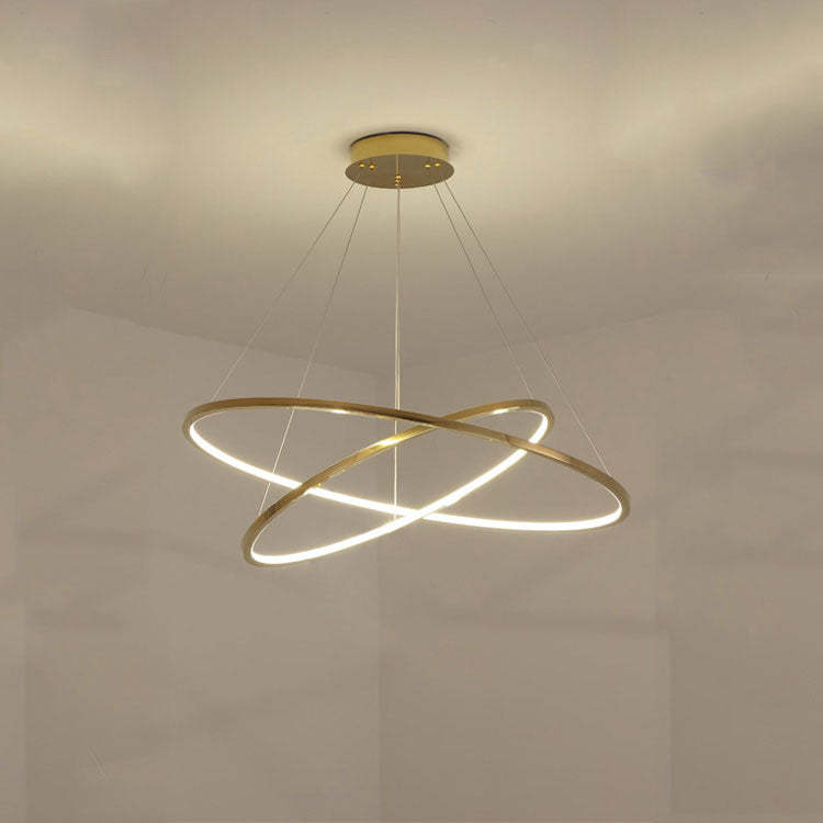 Custome Color Modern Bronze Multi Rings Chandelier