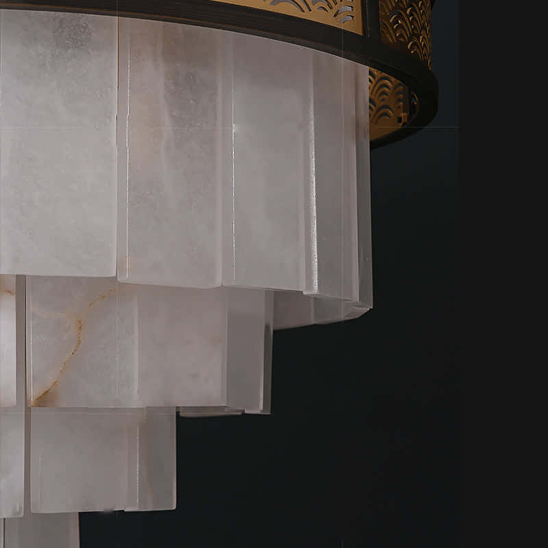 Marble Lorry Multi-layer Classic Chandelier