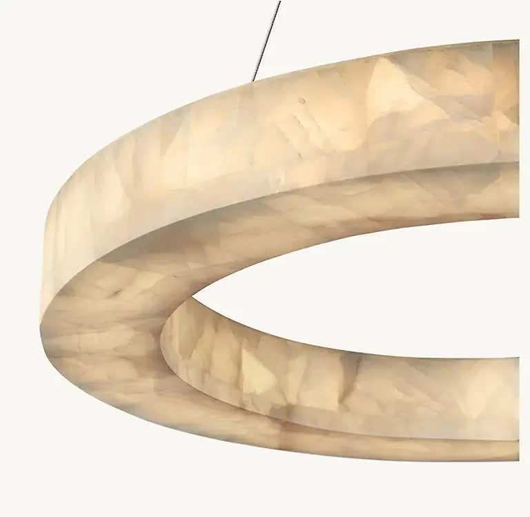 3-Tier Round Marble Chandelier