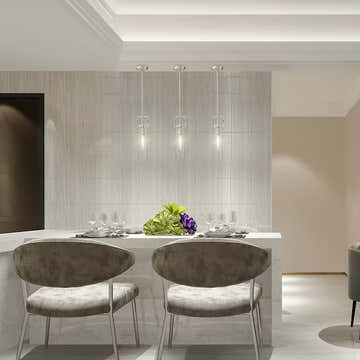 Edvivi 1 -Light Brushed Nickel Modern/contemporary Clear glass Cylinder Small Hanging Pendant Light