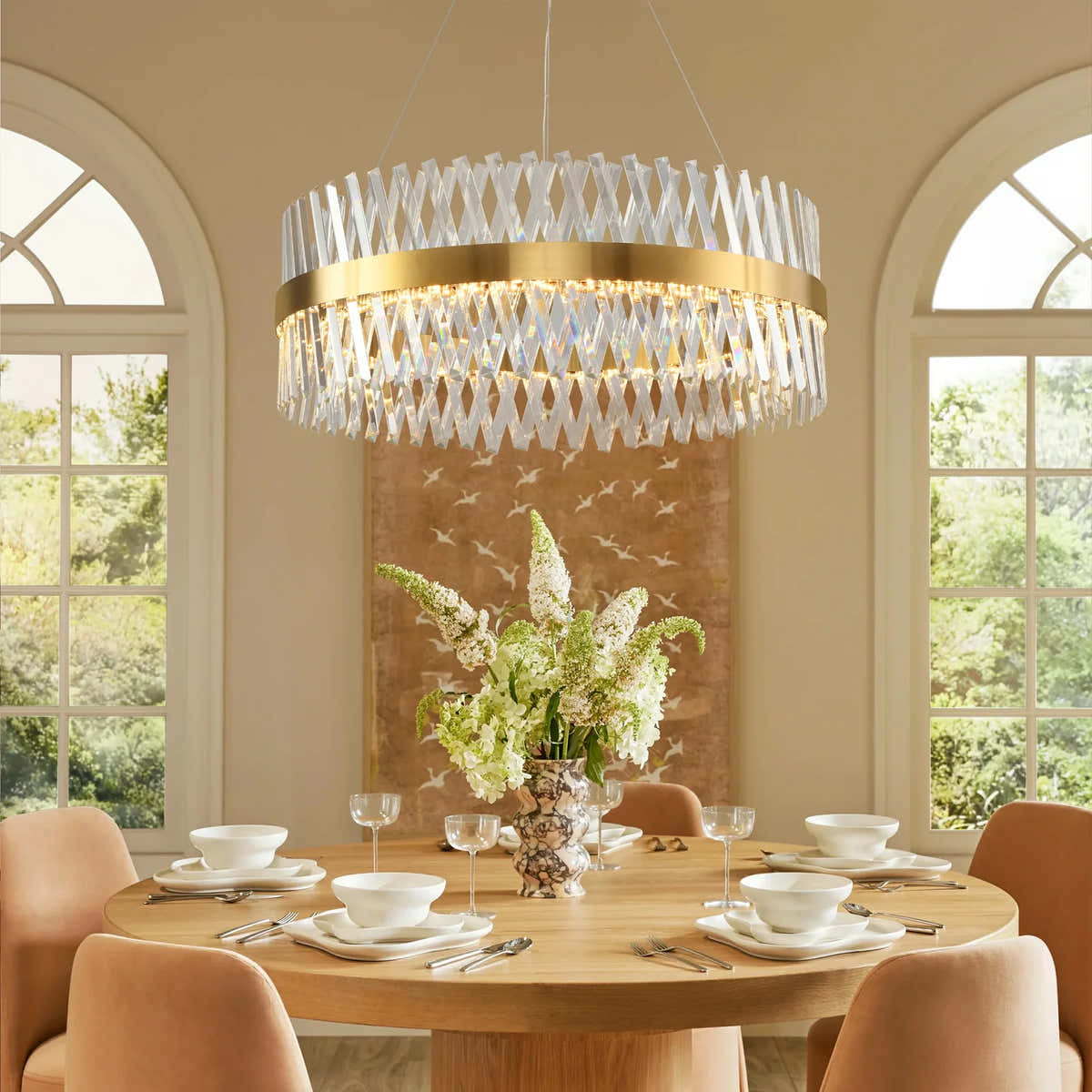 $2500+ Purchase Gift | Luxury Round Chandelier 23.6“