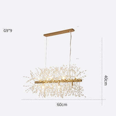 Crystal Cluster Kitchen Lighting Fixtures