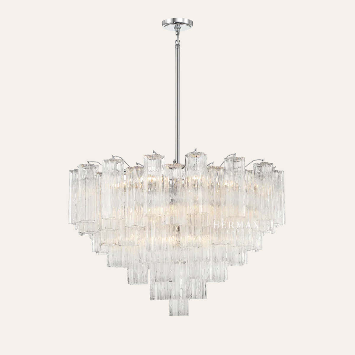 Addis Murano Glass Chandelier 17.8" 19.8" 22" 26.8" 32''D