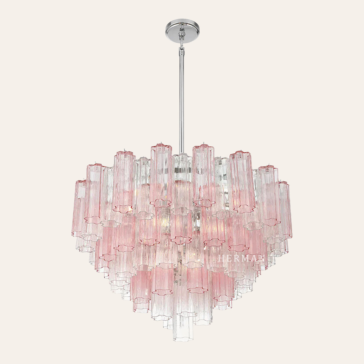 Addis Murano Glass Chandelier 17.8" 19.8" 22" 26.8" 32''D