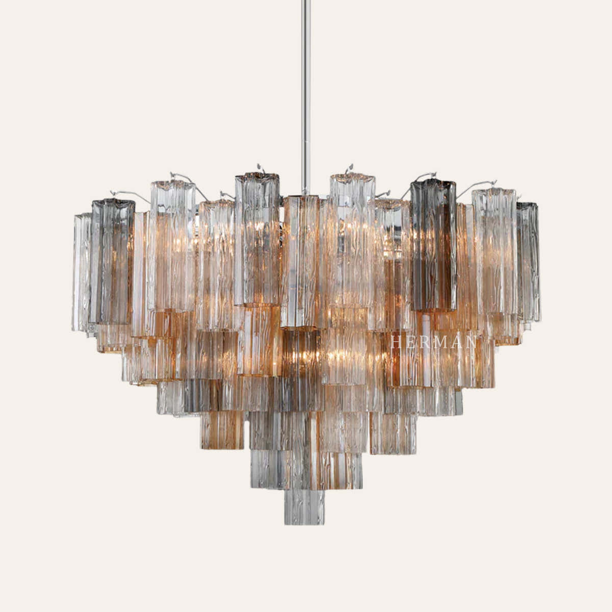 Addis Murano Glass Chandelier 17.8" 19.8" 22" 26.8" 32''D