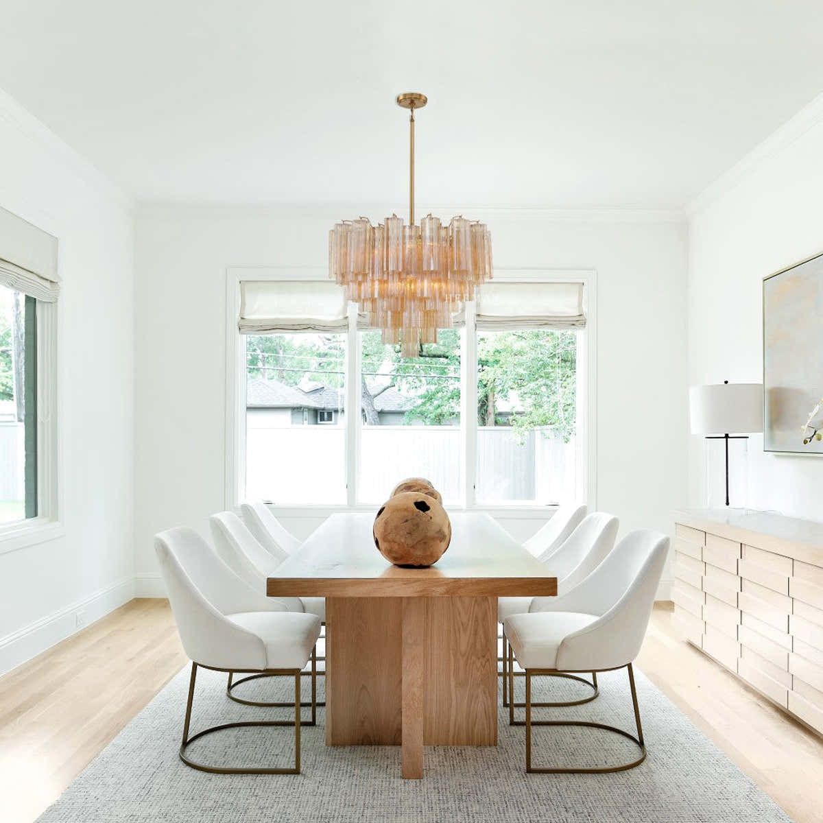 Addis Murano Glass Chandelier 17.8" 19.8" 22" 26.8" 32''D
