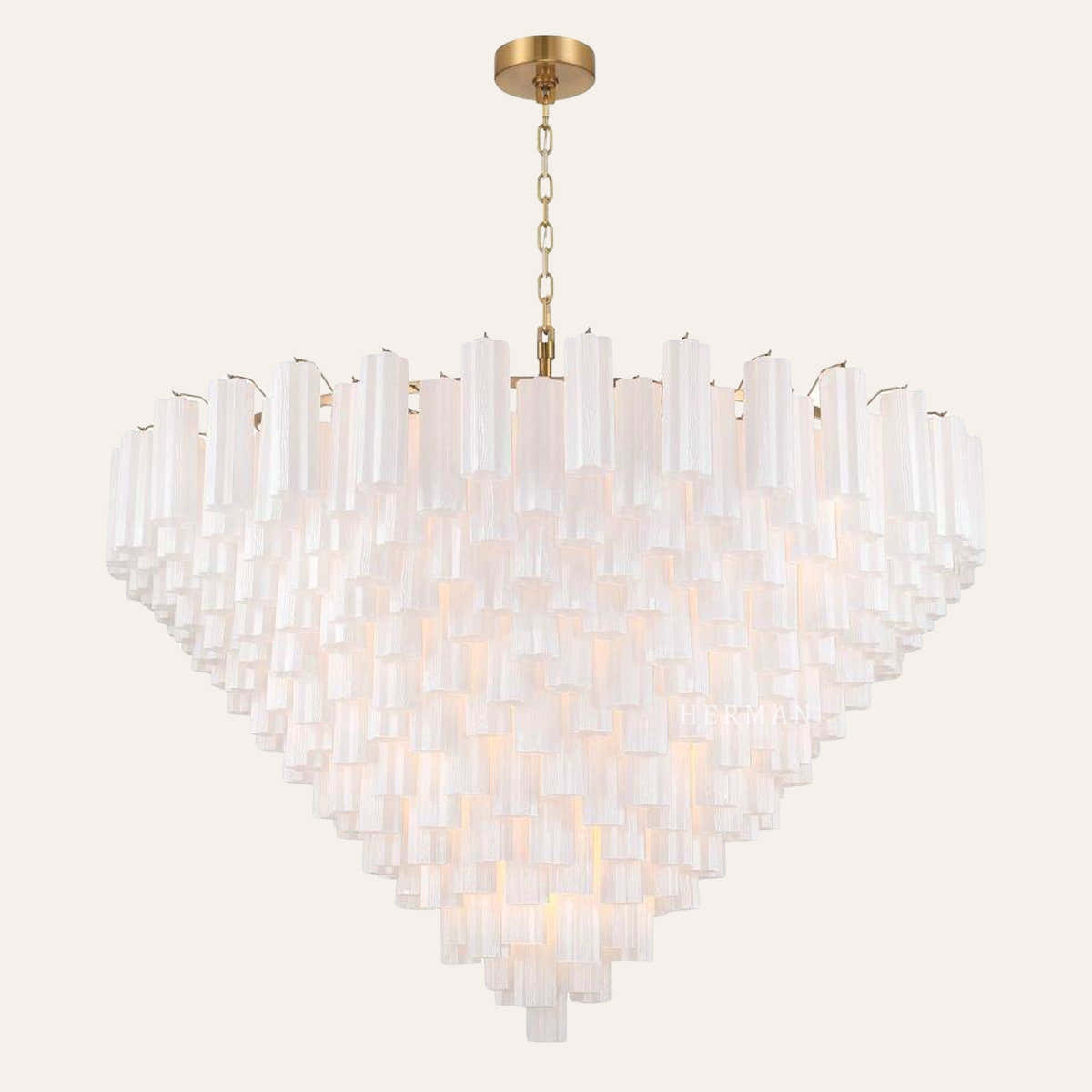 Addis Murano Glass 40 Light Chandelier 62" W