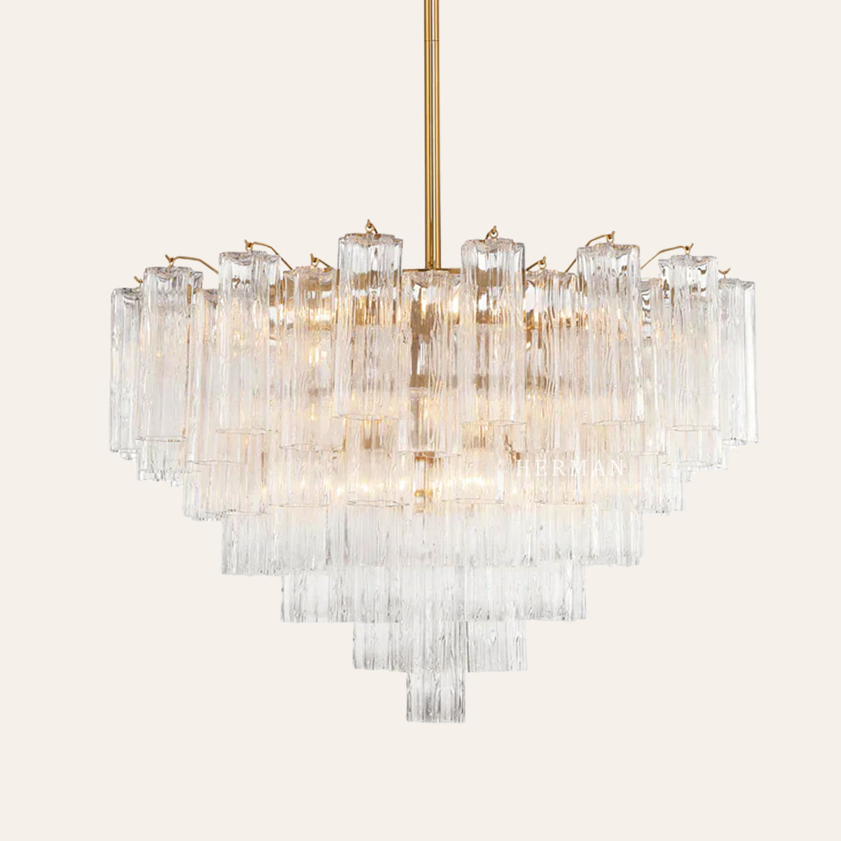 Addis Murano Glass Chandelier 17.8" 19.8" 22" 26.8" 32''D