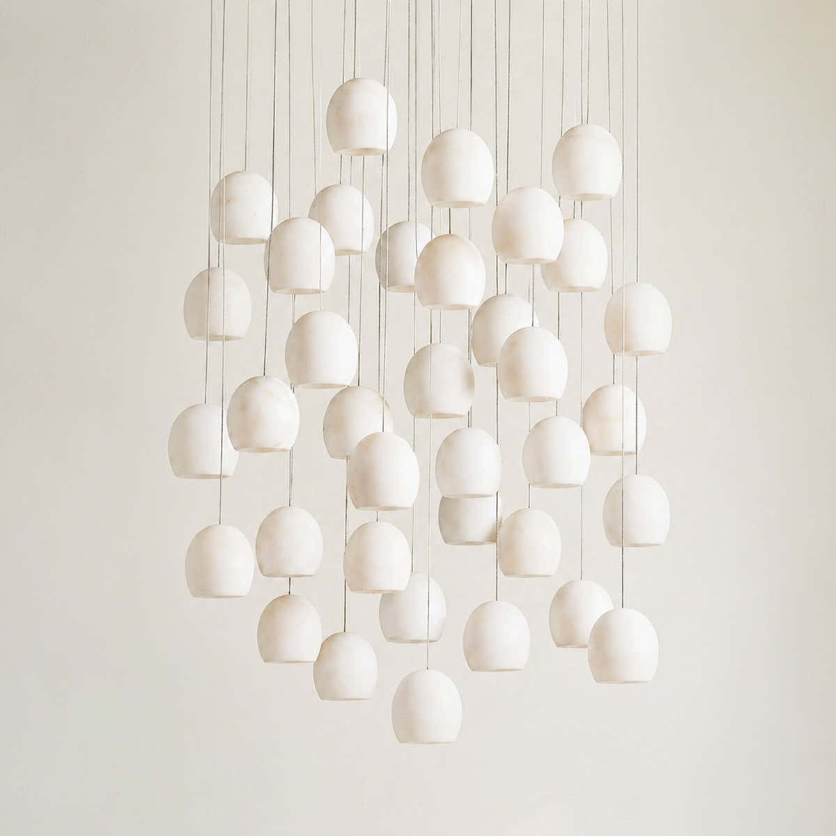Arica Alabaster Round Chandelier