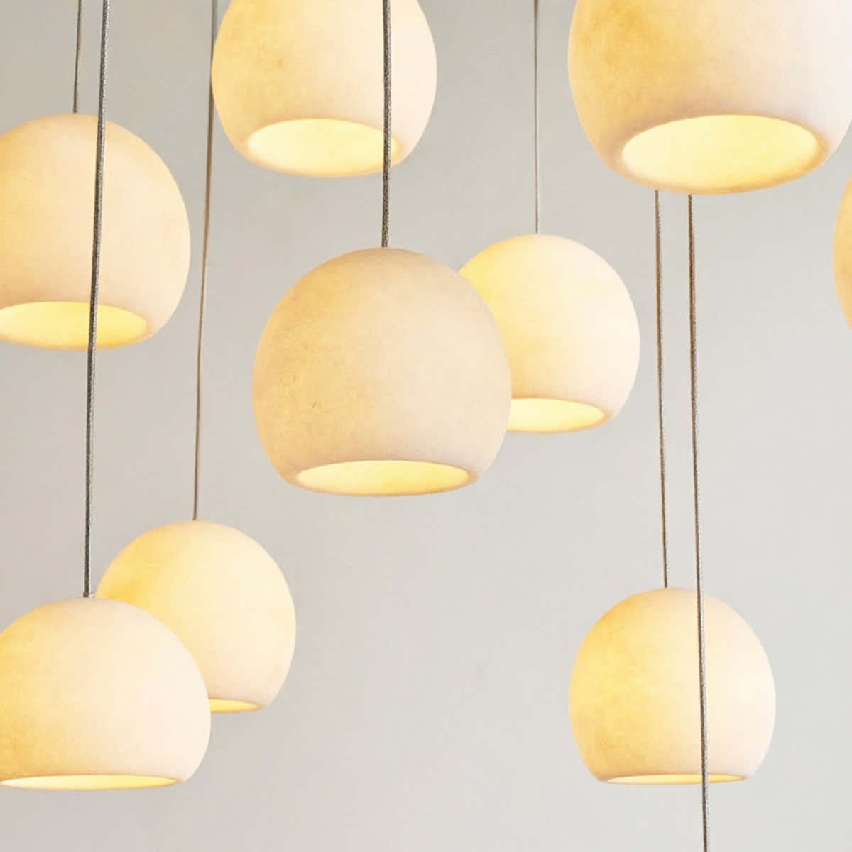 Arica Alabaster Round Chandelier