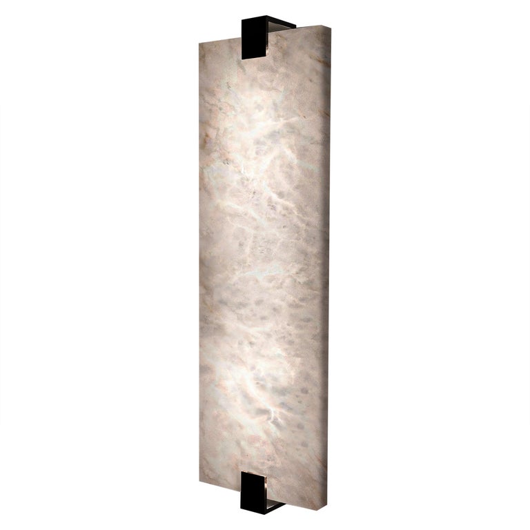 Theseus Alabaster Selene Wall Sconce