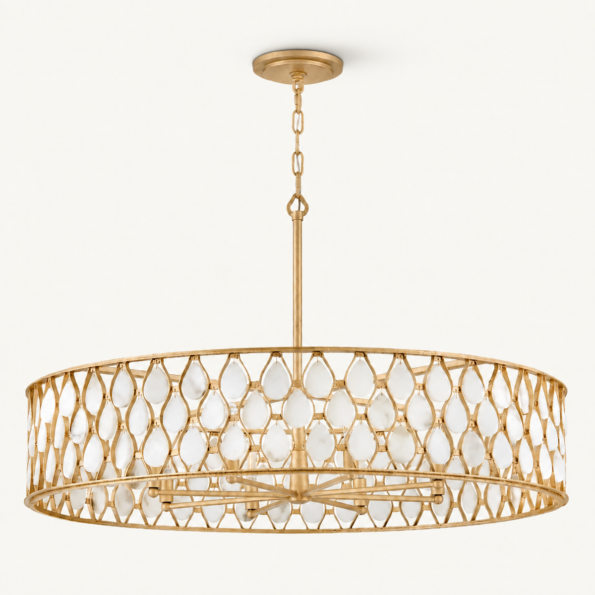 Esty 8 Light 38" Wide Drum Chandelier