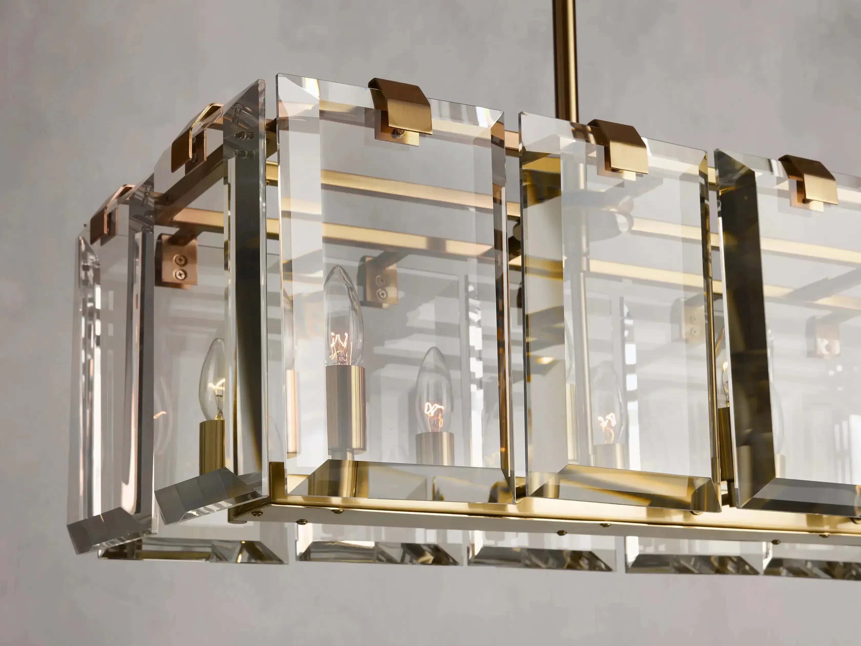 Amaya Rectangular Chandelier 40" 53"