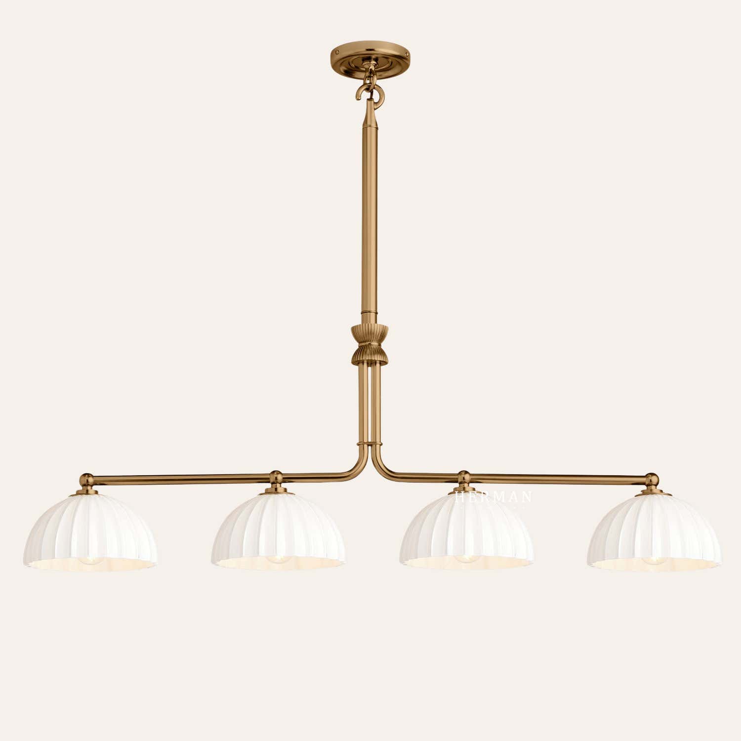 Enzo 42" Glass Linear Chandelier