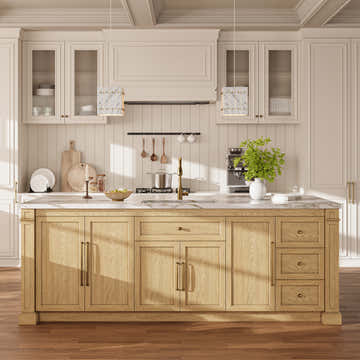 Custom Stone Kitchen Island