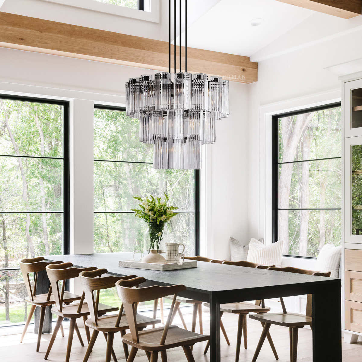 Delsie Round Chandelier 38" 48" 60"
