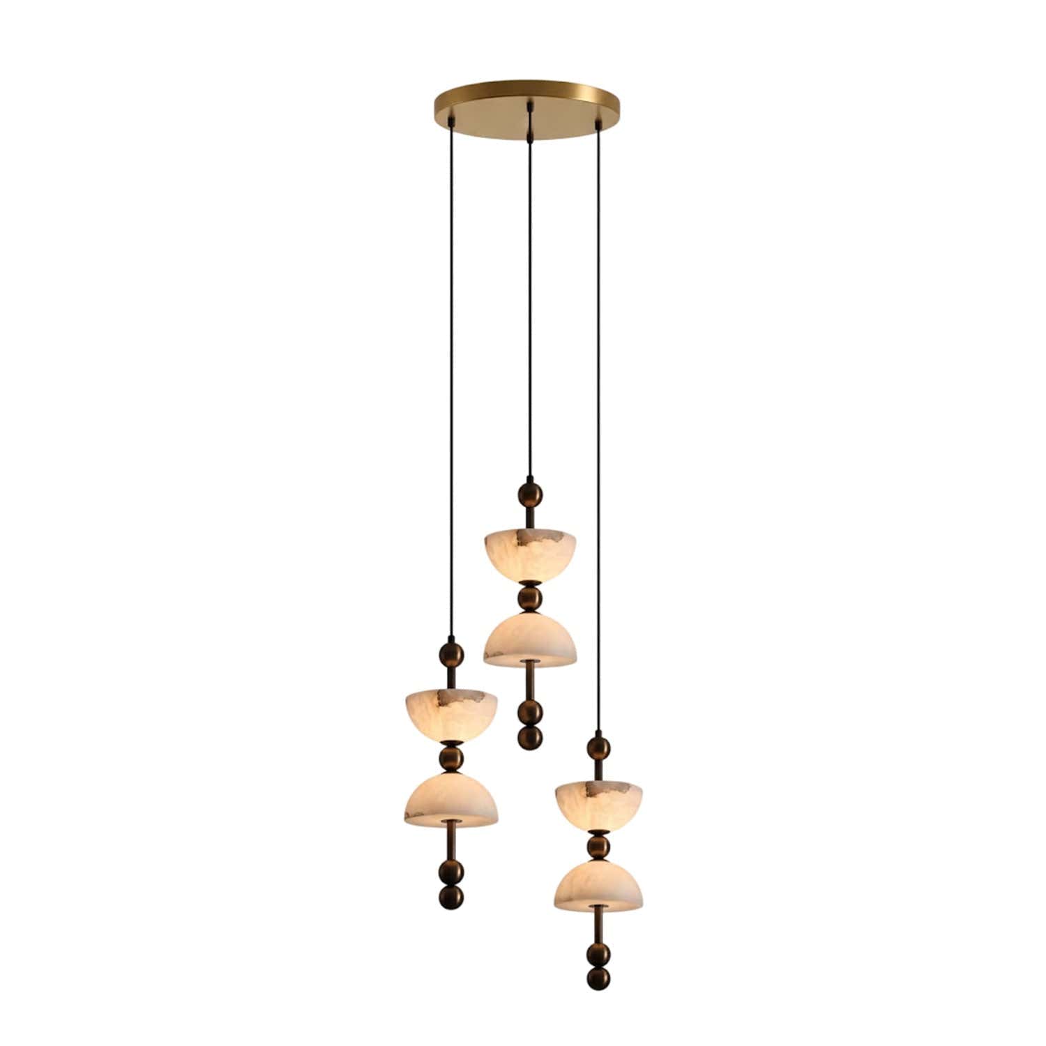 Duo Alabaster Pendant Lamp