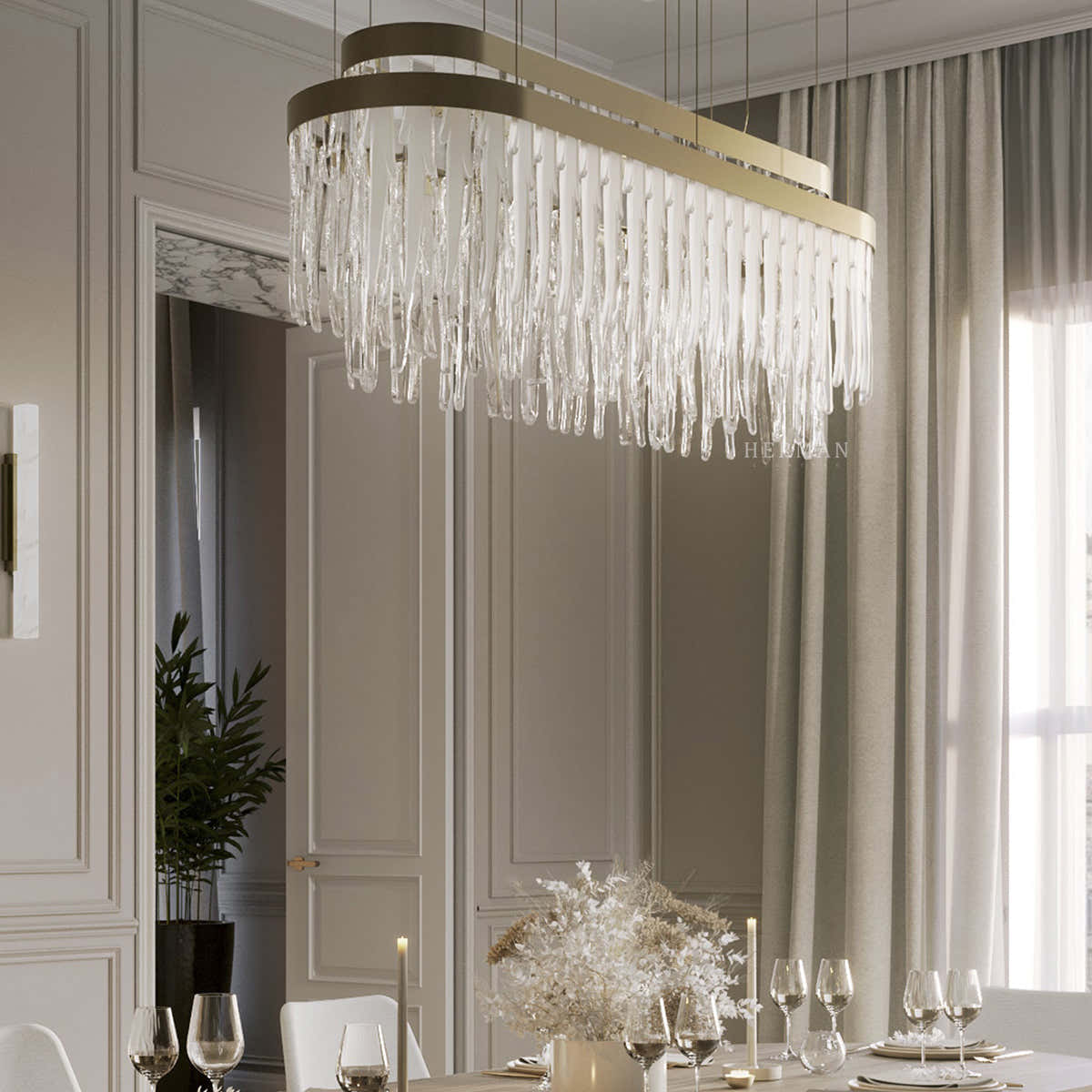 Babel Snooker 20 Light Suspension Modern Chandelier