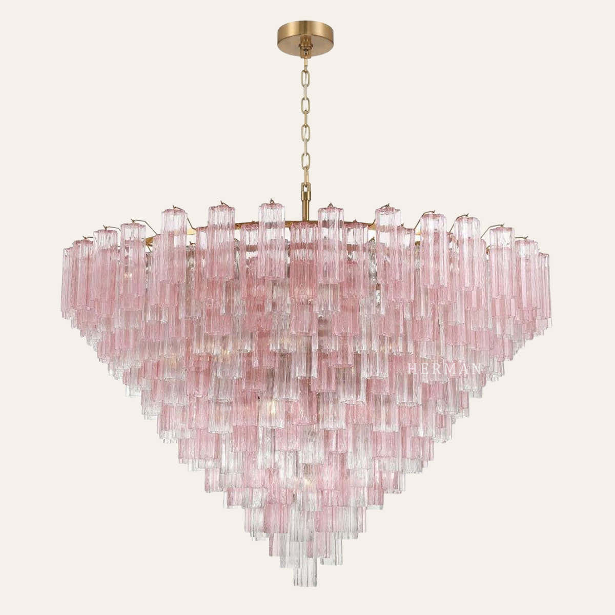 Addis Murano Glass 40 Light Chandelier 62" W