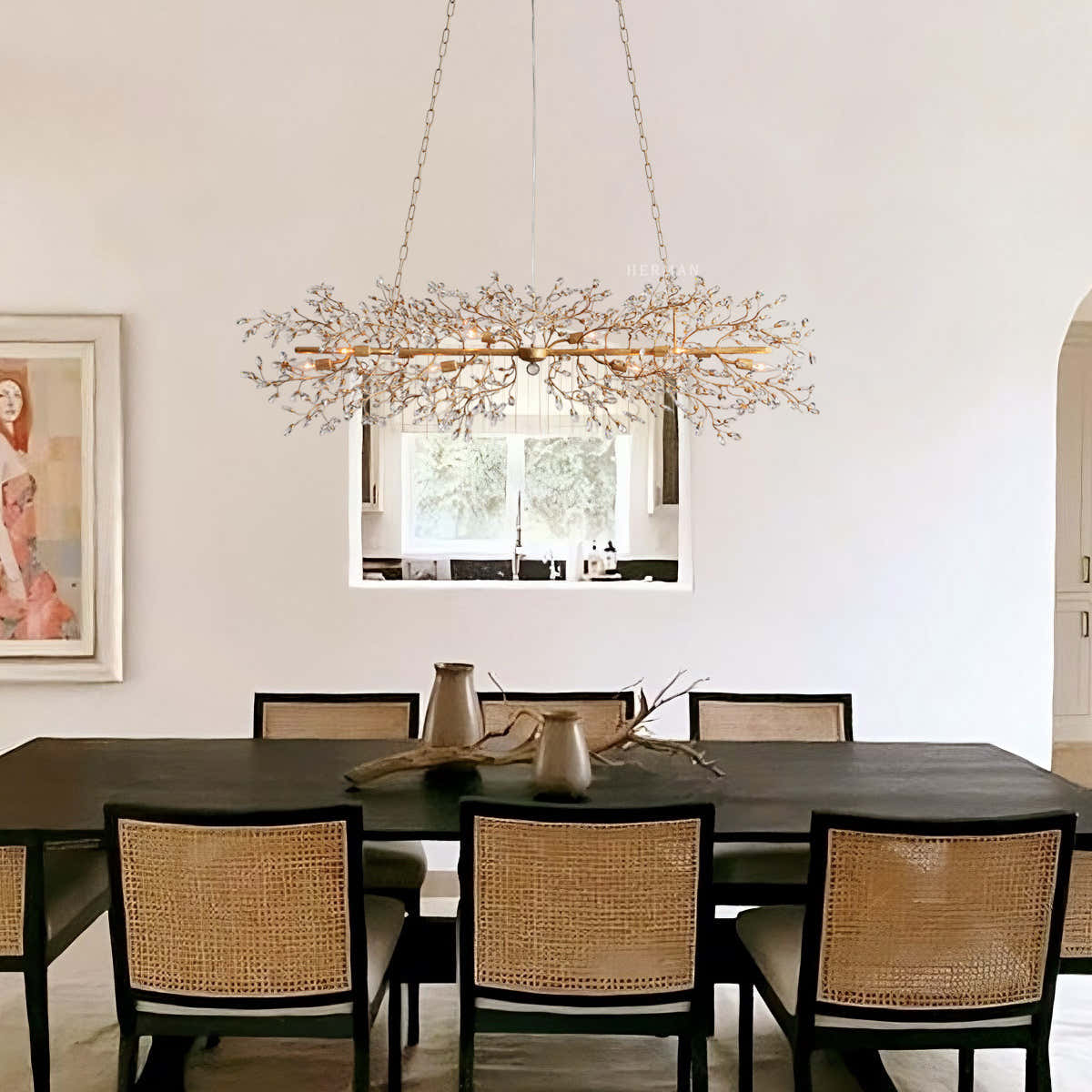 Fiore Linear Chandelier 43" 51" 68"