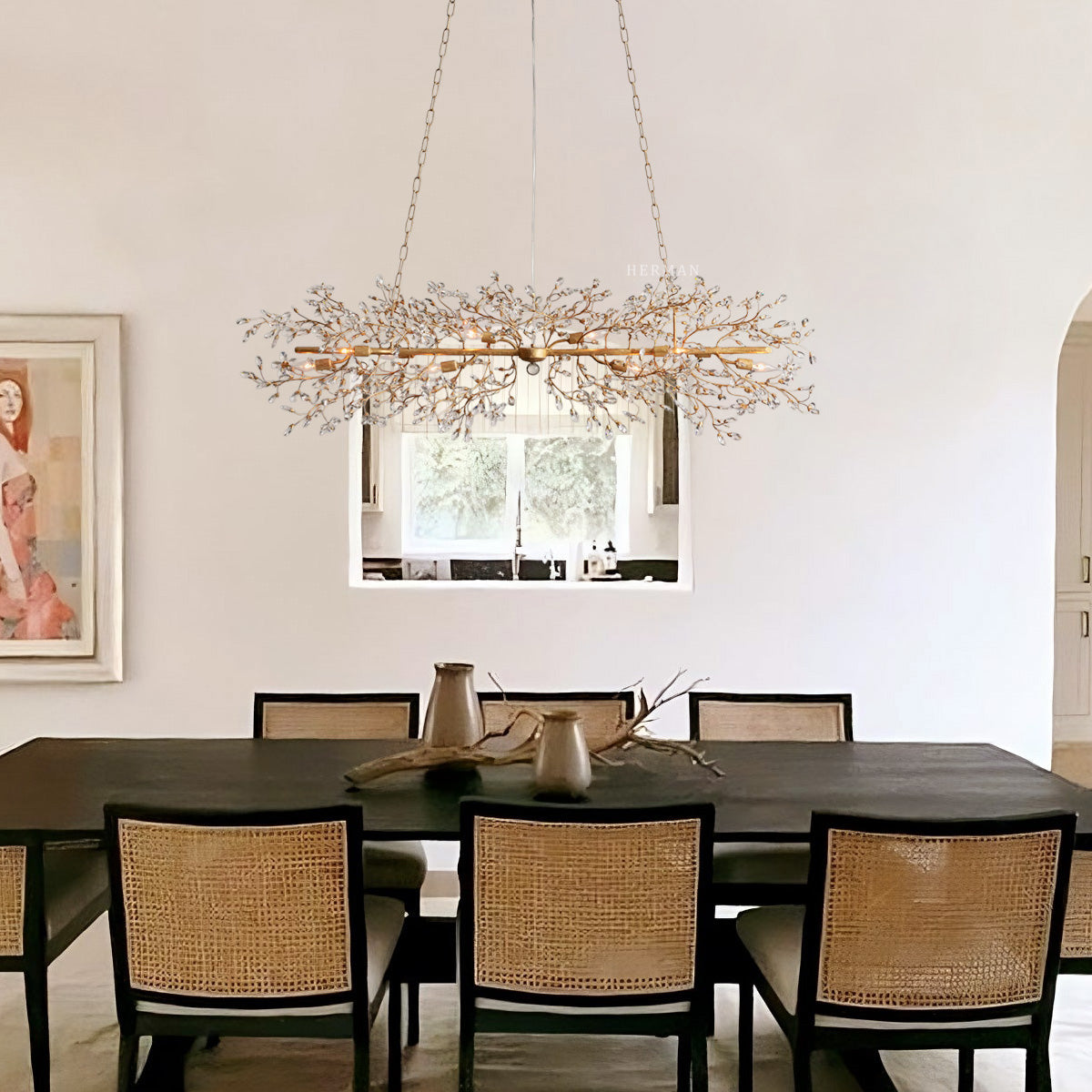 Fiore Linear Chandelier 43" 51" 68"